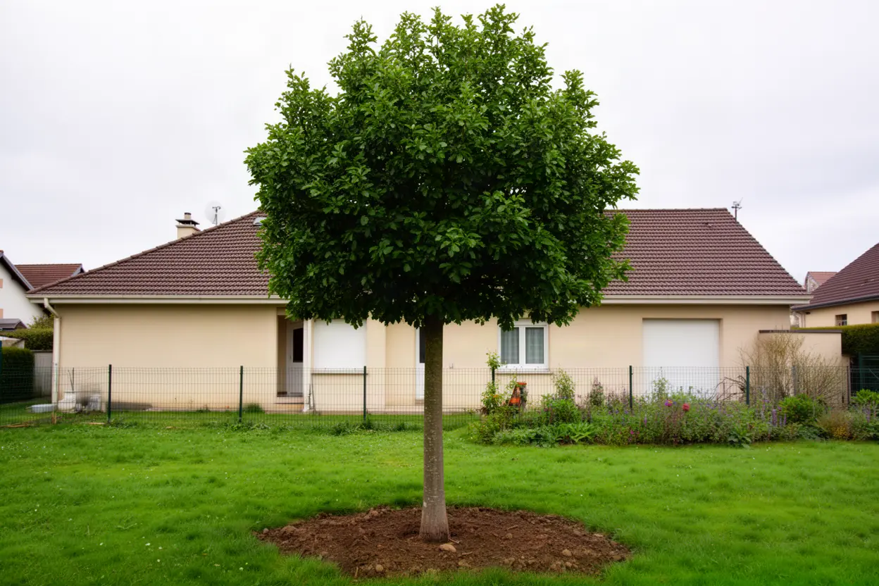 Arbre avant travaux d’abattage sécurisé