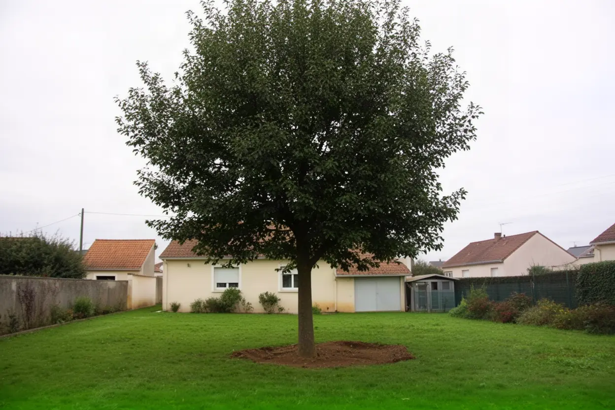 Arbre à abattre près d’un jardin à Saint-Max