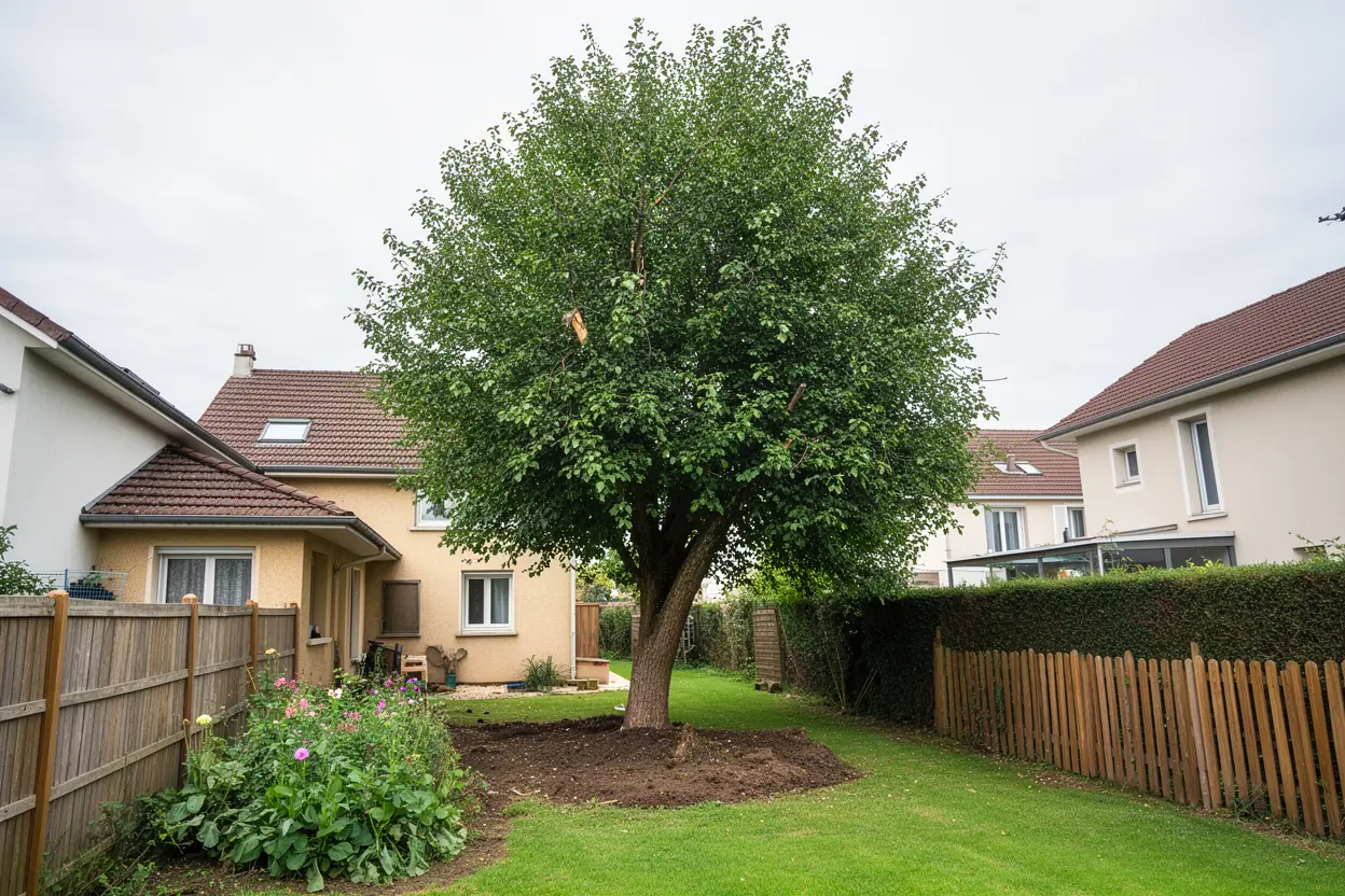 Arbre après démontage et nettoyage à Laxou
