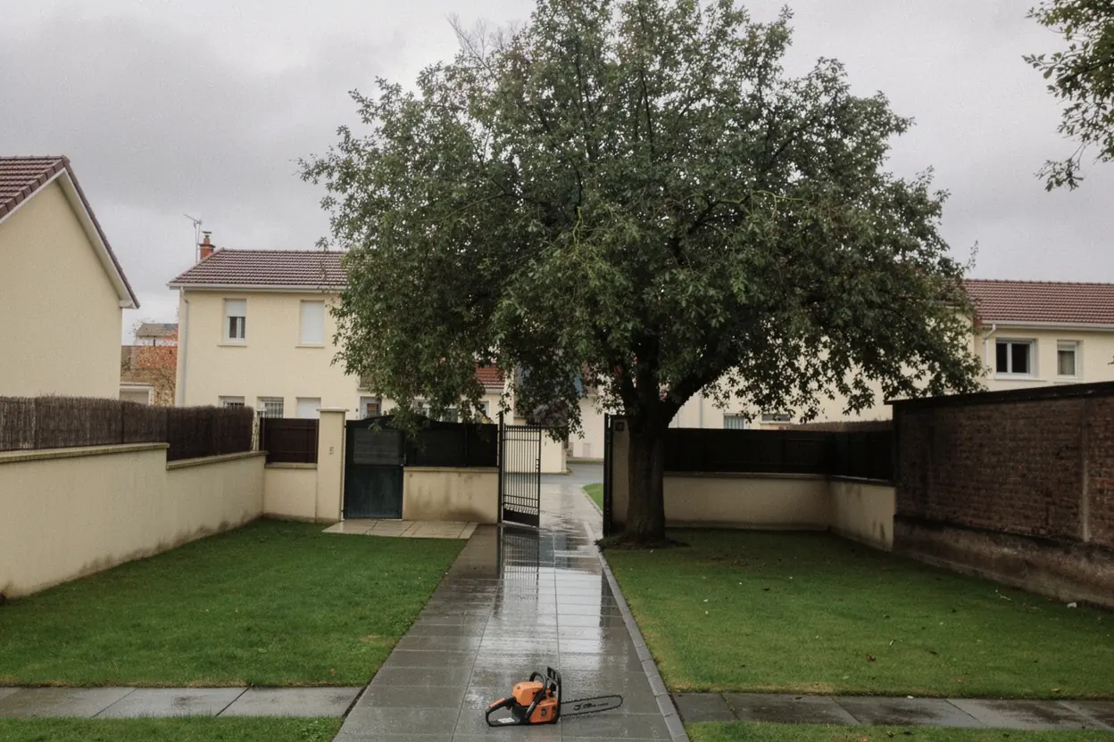 Cour dégagée après intervention à Nancy
