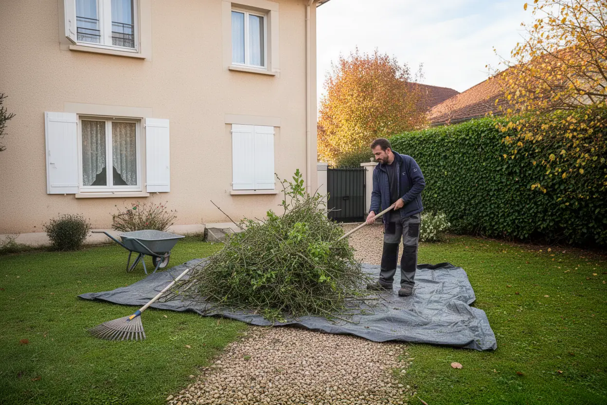 Élagueur réalisant des travaux arboricoles à Maxéville